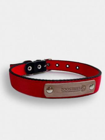 Ц019 Ошейник 30 капроновый красный 60см ZOOSTREET купить по цене 278 ₽